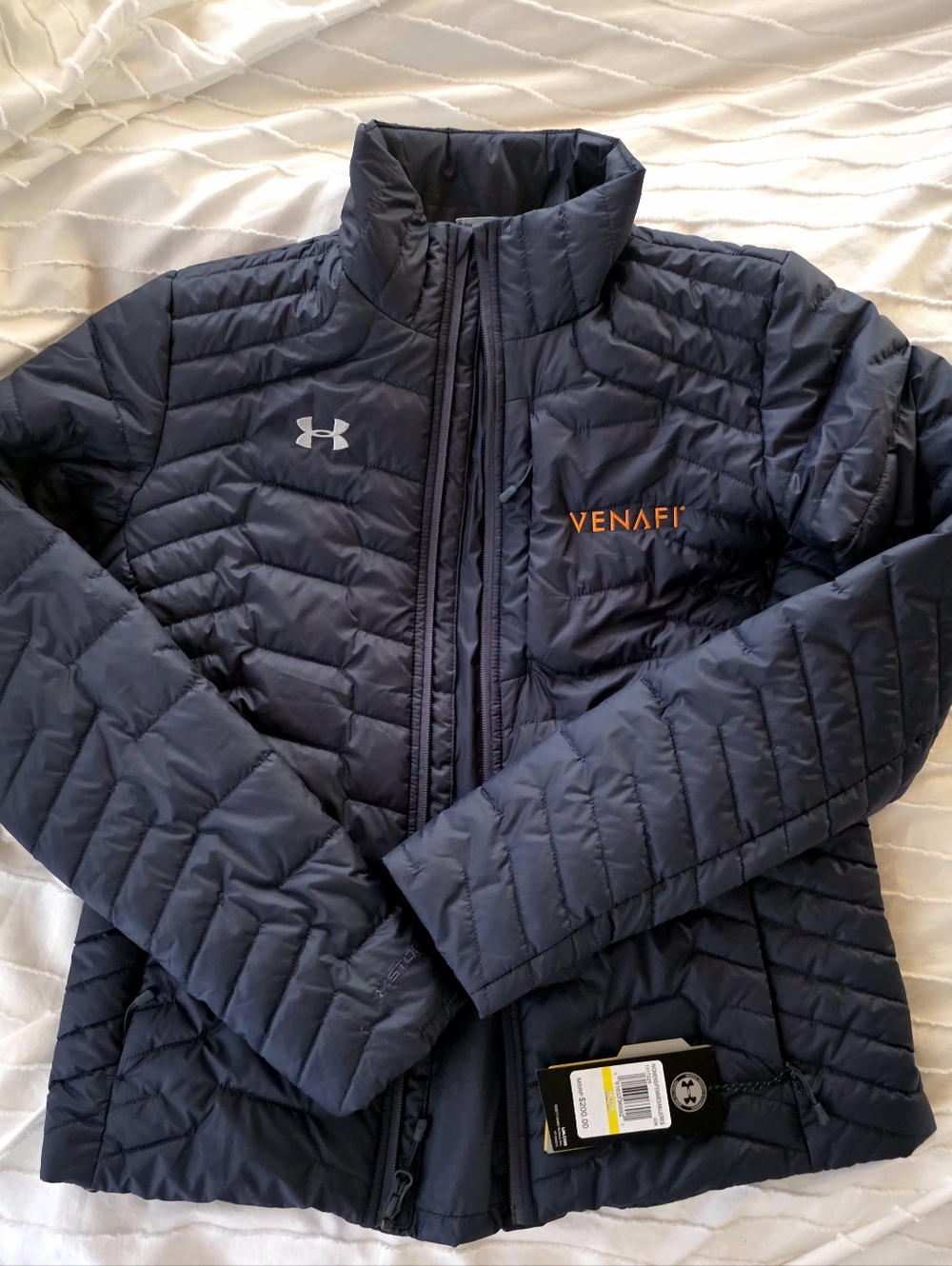 Under Armour Black Quilted Puffer Womens Jacket Coat New with tags Sz Medium